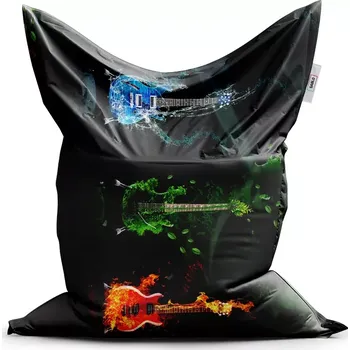 Sedací pytel Sablio Sedací vak Classic Kytary - 150x100 cm