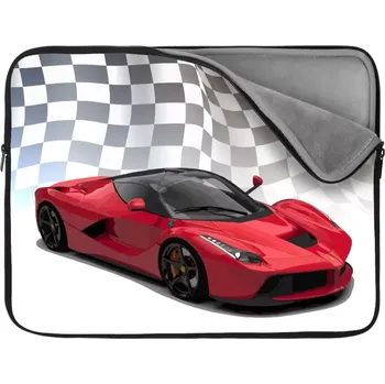 pouzdro na notebook Sablio Obal na notebook Ferrari Závodní vlajka - 17"