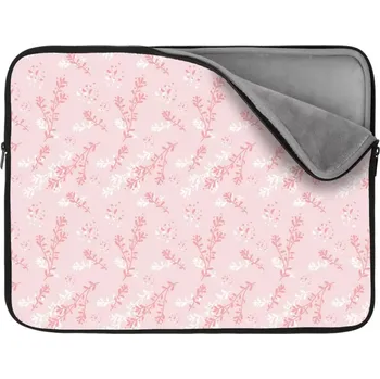 pouzdro na notebook Sablio Obal na notebook Růžové rostliny - 15,6"