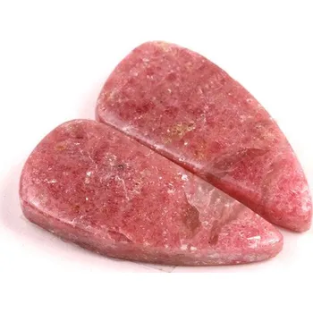 Přírodní kámen Kabošony páry Rhodonit č.P739 (29x14x5mm)