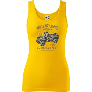 Dámské tričko American Army Jeep - Dámské tílko - XL ( Žlutá )