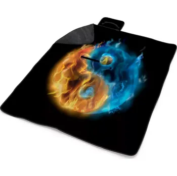 deka Sablio Plážová deka Ohnivé jin a jang: 200x140 cm