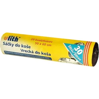 Pytle na odpadky Vrecko do koša (HDPE) čierne 50 x 60 cm 30L `M` [20 ks] 598236