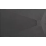 Obdélníková sprchová vanička z SMC kompozitu REA MAGNUM 100x80 cm, černá