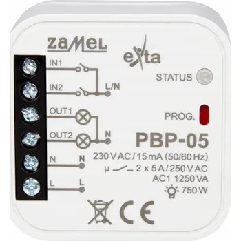 Elektronická součástka Bistabilní relé 2-kanálové do krabičky 230 V Zamel PBP-05
