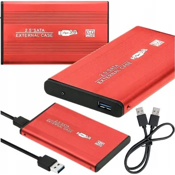 Externí pevný disk EXTERNÍ DISK WESTERN DIGITAL 1000GB PŘENOSNÝ WD HDD 2,5" ČERVENÝ USB