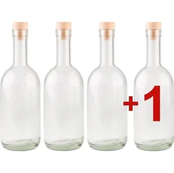 Sklenice Láhev, 3+1 zdarma, Gin 500 ml