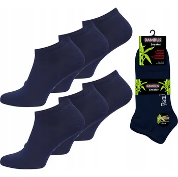 Pánské ponožky Bambusové Kotníkové Ponožky 3 páry 39/42 Prodyšné krátké ponožky ideální na léto