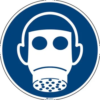 Příkazová značka Použít masku, ISO 7010, fólie samolepicí, 100 mm, BJ = 10 ks