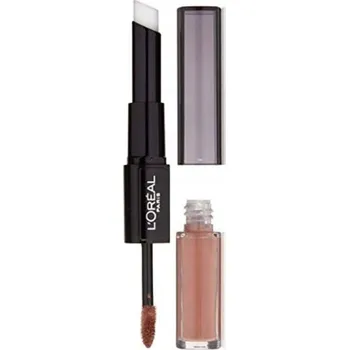 Rtěnka L'Oreal Paris Infallible 2v1 tekutá rtěnka 119 Never Ending Nutmeg