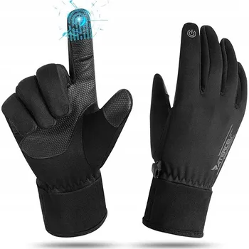 Rukavice Zimní lyžařské rukavice s oteplením, dotykové, voděodolné