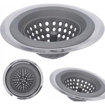 sítko a zátka do dřezu SILIKONOVÉ SÍTKO DO DŘEZU ODPADU FILTR 12,5 CM