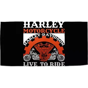 Osuška Sablio Ručník Harley-Davidson Live to ride - 50x100 cm