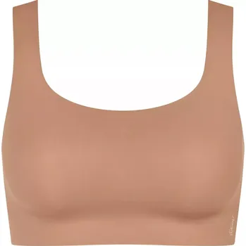 Podprsenka Dámská podprsenka ZERO Feel 2.0 Top - BROWN - sv. hnědá 00CM - SLOGGI BROWN XL