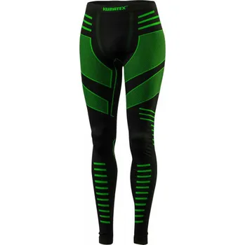 Pánské termo spodky Pánské bezešvé spodky KLIMATEX Mardum černá/zelená Velikost: XL/2XL