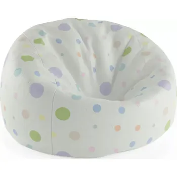 Sedací pytel Sablio Sedací vak Cocoon Tříbarevné puntíky - 75 x 45 x 35 cm