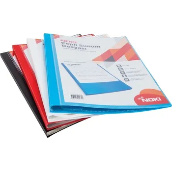 Prospektová kniha A4 s kapsou, 40 kapes, modrá