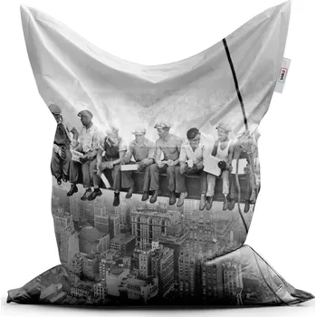 Sedací pytel Sablio Sedací vak Classic Zedníci na traverze - 150x100 cm