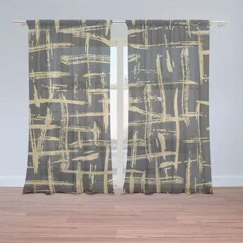 Záclona Sablio Záclony Zlaté malování: 2ks 150x250cm