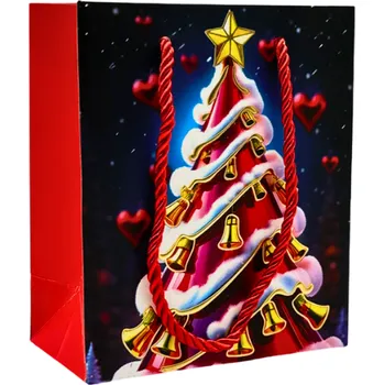Dárková taška Vánoční dárková taška 12×14 cm 11322.02