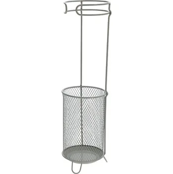 Home Styling Collection Zilo Kovový stojan na deštníky, průměr 18 cm, béžový