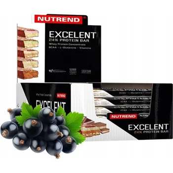Proteinová Tyčinka Excelent Protein Bar x18 Proteinová tyčinka Černý rybíz Nutrend