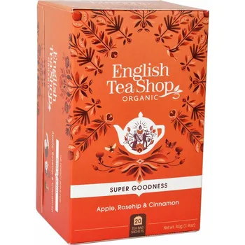 Čaj BIO čaj Jablko, šípek, skořice, 20 sáčků, English Tea Shop