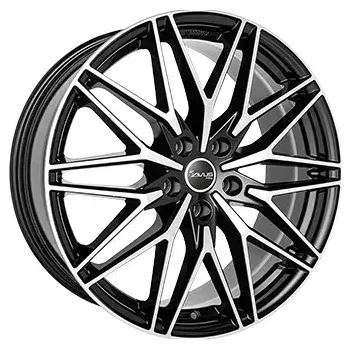 Alu kolo Alu kola AVUS VELGEN AC-MB6, 19x8 5x120 ET45, černá lesklá + leštění (zátěžová)