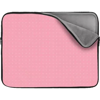 pouzdro na notebook Sablio Obal na notebook Bílé čárky na růžové - 13"