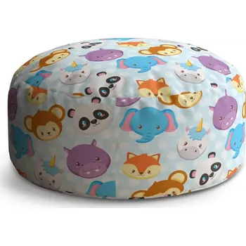 Taburet Sablio Taburet Circle Zoo pro děti: 38x48 cm