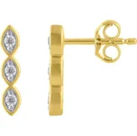 Zlaté náušnice s diamanty Monna
