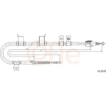 Autodíl Tažné lanko, parkovací brzda COFLE 17.2575