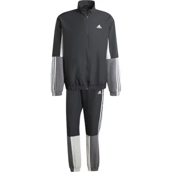 Pánská souprava adidas COLORBLOCK 3-STRIPES TRACKSUIT 2XL Černá, Šedá, Bílá