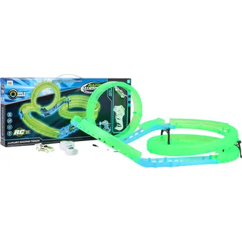 autodráha RKToys Svítící autodráha s LED autíčkem a ovladačem 35 dílů