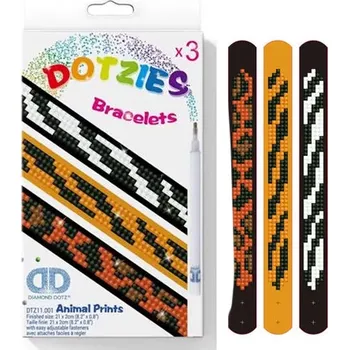 kreativní sada DOTZIES Náramky 3ks zvířecí vzory