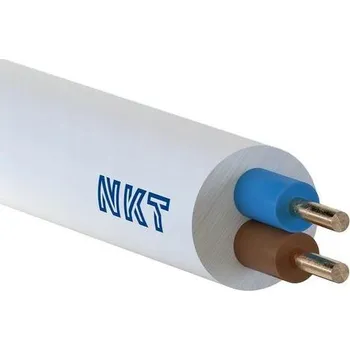 elektrický kabel NKT SPÓŁKA AKCYJNA Elektrický kabel H03VV-F OMY 2x1mm2 300V NKT 100m