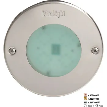 Bazénové osvětlení LED Světlo Hugo Lahme - Denní bílá 6000 K; 24 V; 16 LED, Ø 146 mm, červený bronz, pro fóliové a keramické bazény