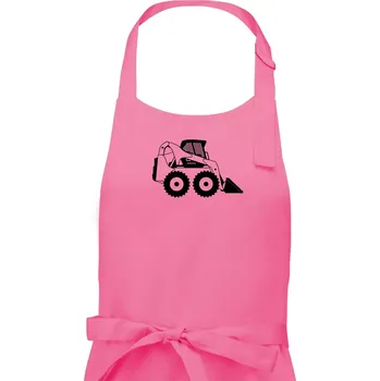 Kuchyňská zástěra Bobik velký kolový - Pánská zástěra na vaření - Univerzální velikost ( Růžová )