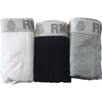 Pánské spodní prádlo Real Madrid FC Pánské boxerky Real Madrid, bílé/černé/šedé, sada 3 ks Velikost: XXL