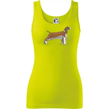 Dámské tričko Vintage Springer spaniel - Dámské tílko - XS ( Limetková )