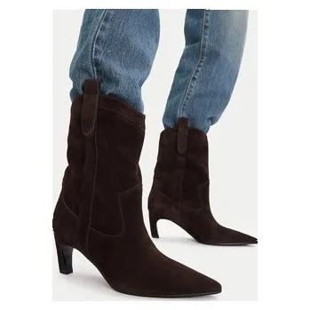 Dámské kozačky Polokozačky GINO ROSSI EO-ZARA-LT2546 Hnědá 38