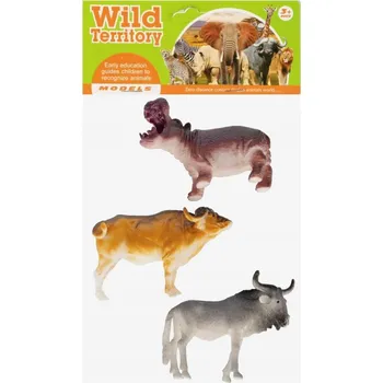 Figurka Divoká zvířata 3 ks 12x16x2 cm Mega Creative vzdělávací figurky