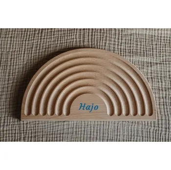 Dřevěná hračka Dřevěná puzzle kreativní hračka Tęcza Sorter