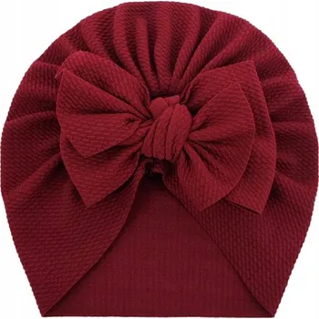 Čepice Dětský turban s mašlí, čepice pro holčičku