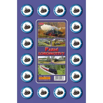 Karetní hra Mičánek Pexeso Parní lokomotivy 596598