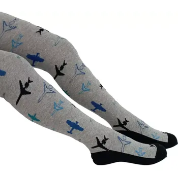 Dámské oblečení Chlapecké punčocháče Letiště - 98-104 / šedá