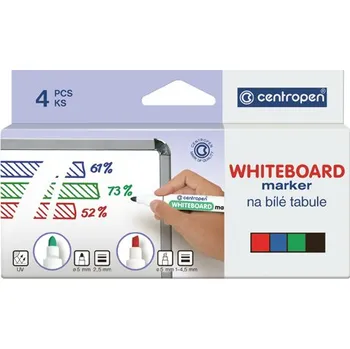 Náplň do psacích potřeb centropen Popisovač CENTROPEN 8559 na bílé tabule - sada 4ks 597299