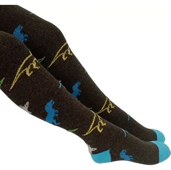 Dámské punčochy Dětské punčocháče Dinosaurus - 98-104 / khaki