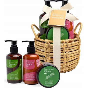 Kosmetická sada IDC WIKLINOVÝ KOŠÍK DÁRKOVÁ SADA VÁNOČNÍ KOSMETIKY NA TĚLO A DO KOUPEL