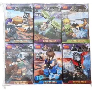 Stavebnice LEGO Sada 6 figurek Frotnite - kompatibilní se stavebnicemi typu lego